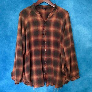 Heyson Raw-Edged Check Shirt, Size 2XL, Super Soft